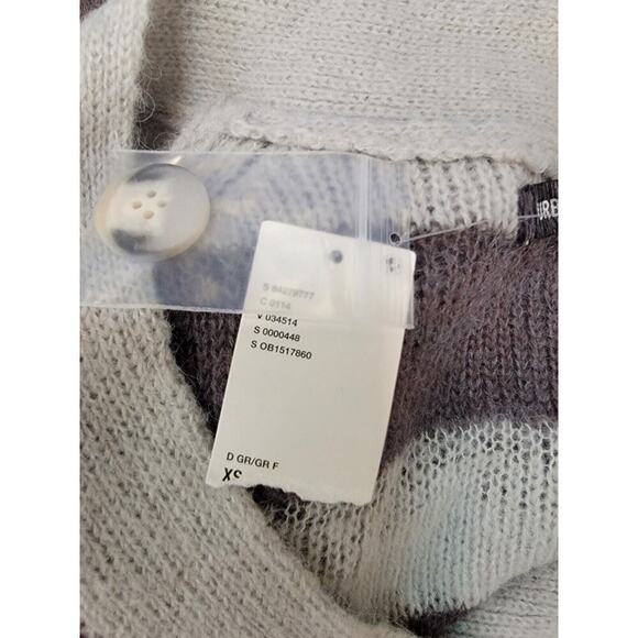 Urban Outfitters Cardigan Sweater XS Sheer Stripe Relaxed Bohemian Distressed - Picture 10 of 13